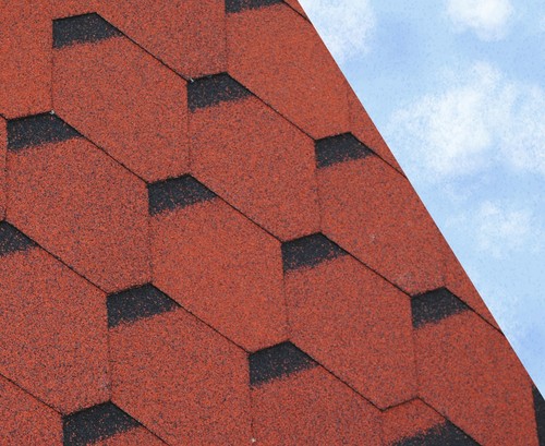 Hex felt roofing shingles - felt, |