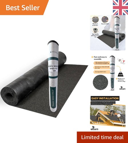 Durable black roofing felt for - black,