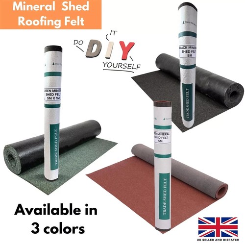 Mineral shed roofing - mineral, felt