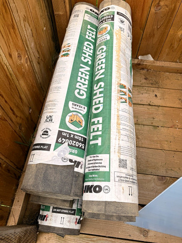 Iko green shed roofing felt - green,